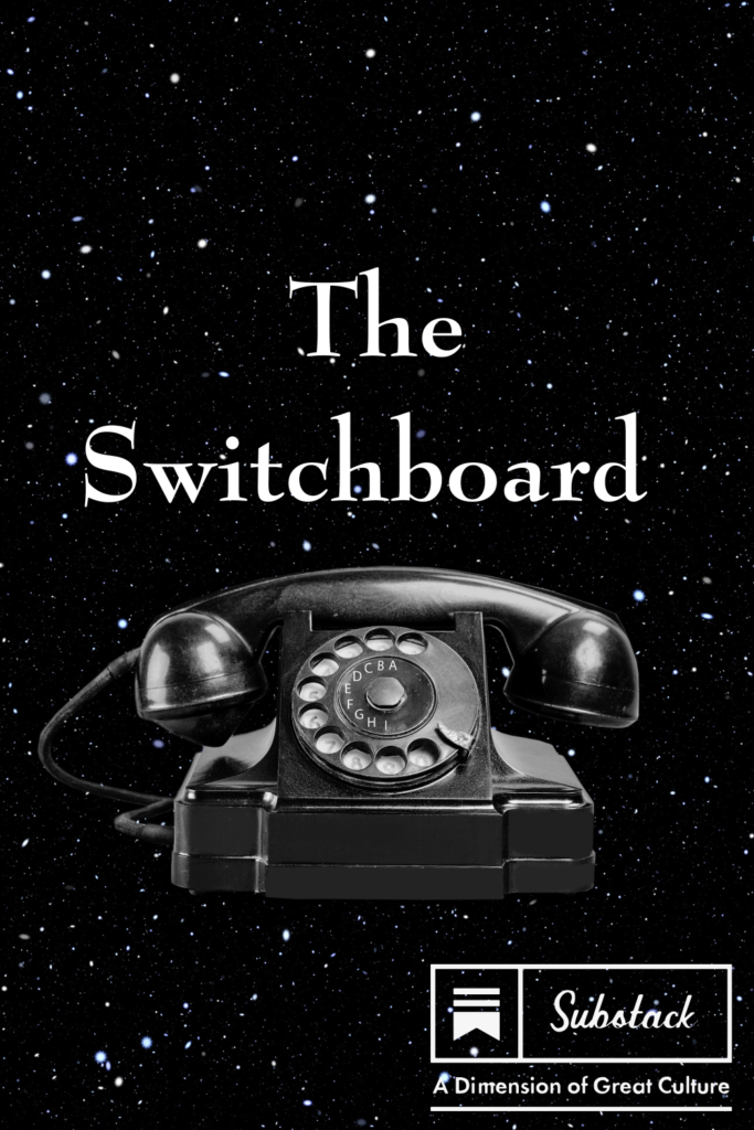 The Switchboard is a science fiction story by Hanna Delaney. Inspired by feminist literature of the 20th century, The Switchboard addresses modern issues of gender roles, family and marriage. This is a feminist science fiction story told from the perspective of Ted who is not the main breadwinner in his household. The story explores male insecurity and the shift in gender roles in a modern household. 