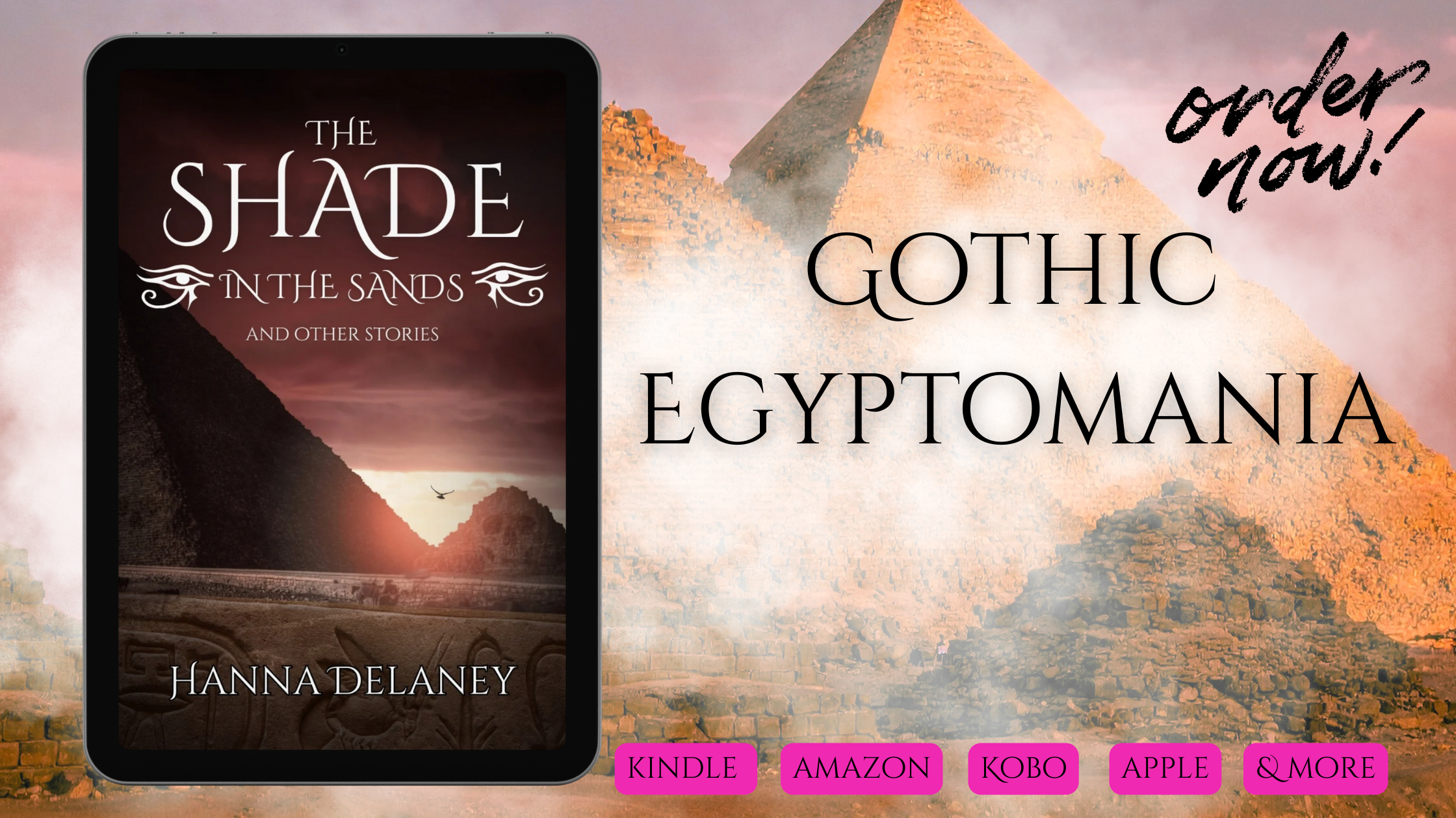 Gothic Egyptomania is a theme in The Shade In the Sands And Other Stories. This book is a collection of short stories that focus on the eerie, creepign dread of Gothic horror and blend it with themes of historical fantasy such as cursed artefacts, haunted tombs, eternal life and vengeful spirits. The Shade In The Sands And Other Stories is a Gothic Egyptomania book written in the similar style of Arthur Conan Doyle's The Ring Of thoth and Lot 249. This book is egyptian Gothic horror and dark romance.