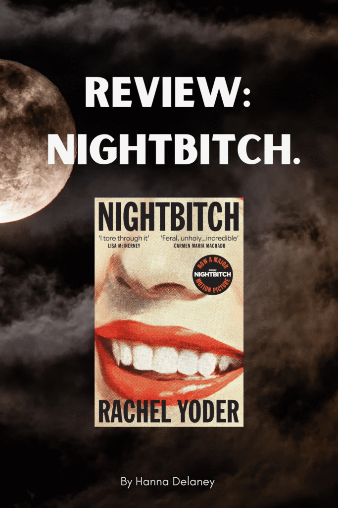 Nightbitch book review. Nightbitch is a magical realism story about a stay at home mother who is convinced she is turning into a dog. Image shows the book's cover. 