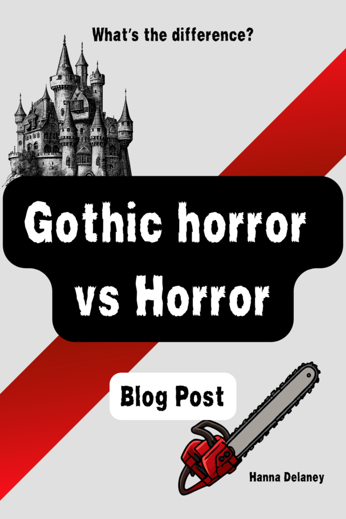 The image is to illustrate the title. What's the main difference between horror and gothic horror? Blog post about the horror genre in fiction.