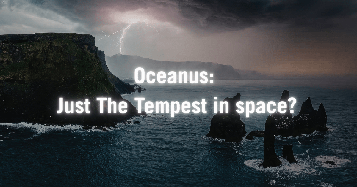 Oceanus is just the tempest in space, isn't it? Books based on The Tempest.. Oceanus is a science fiction mystery thriller novel.