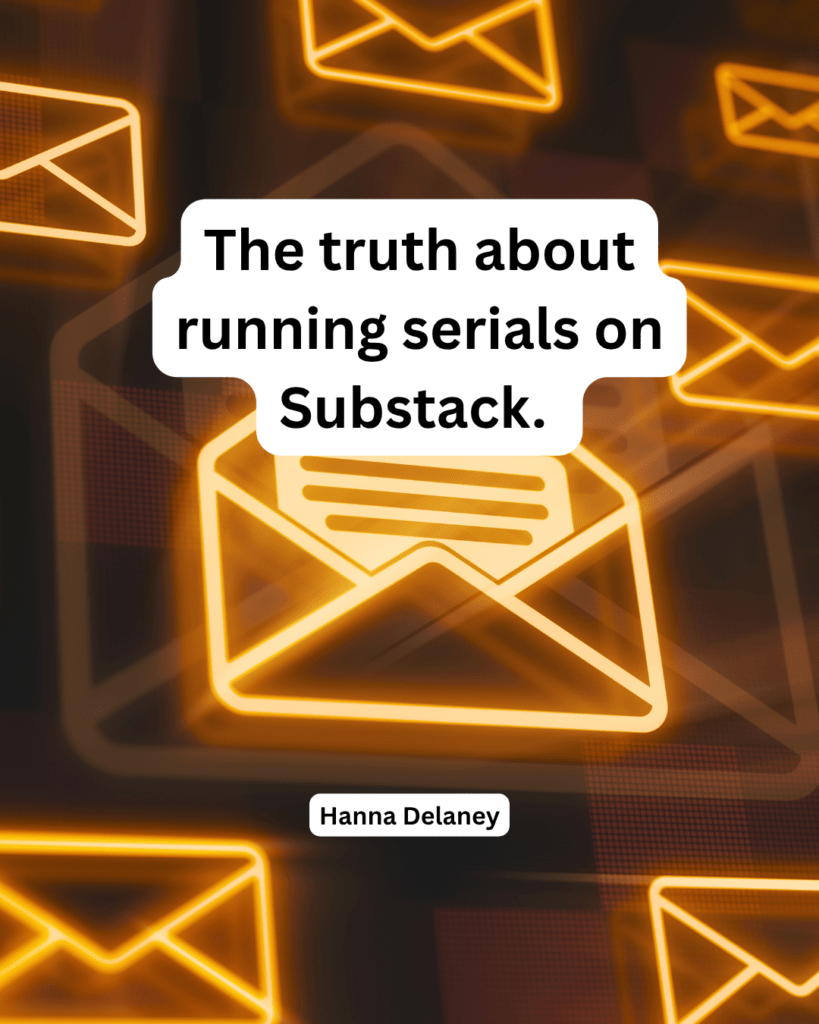 Why serial novels don't work for full time authors. Serial novels on Substack. 