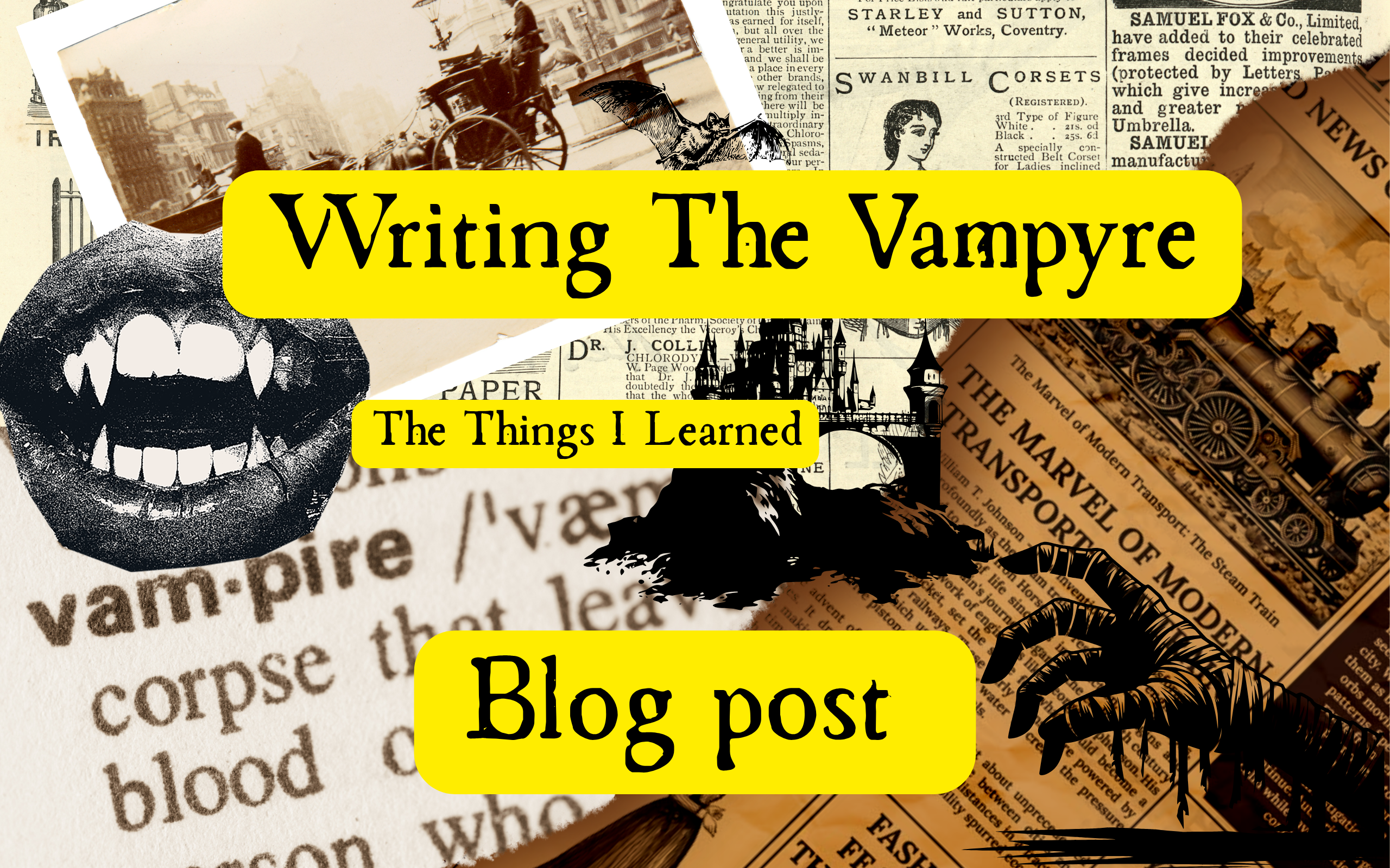 Writing the vampyre: The challenges of writing vampires as a horror author.
