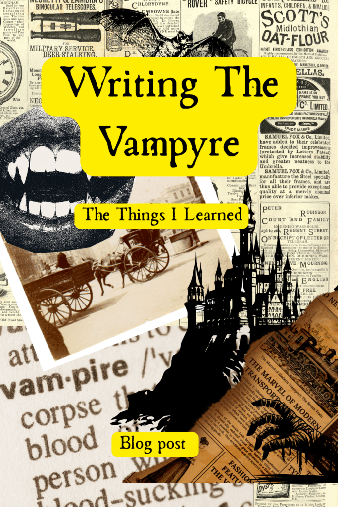 Writing vampires: how to write a vampire for your horror novel.